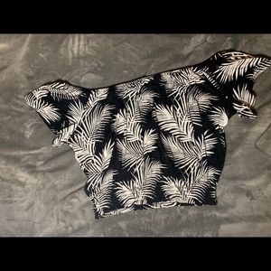 Off shoulder crop top